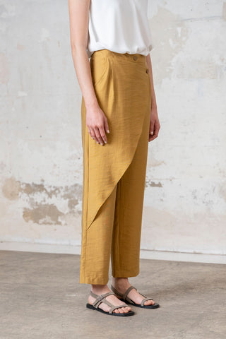 PANTALON CRUZADO TOSTADO