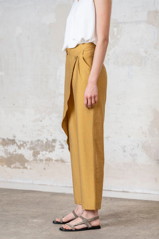 PANTALON CRUZADO TOSTADO