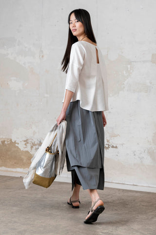 FALDA CAPAS TECNO GRIS