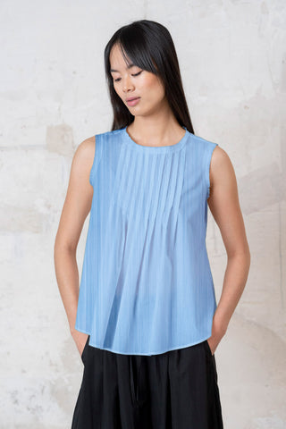 TOP CAJA CARETAS PEQUEÑAS AZUL