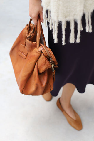 Caramel camel bag