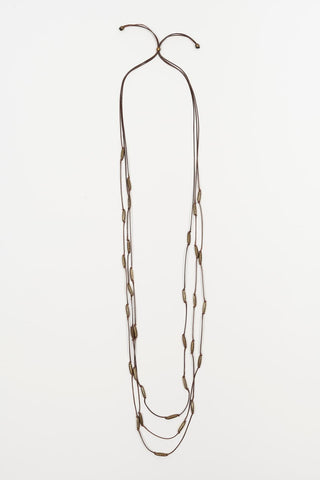 Talara brass necklace