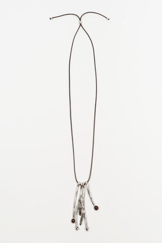Elane silver necklace