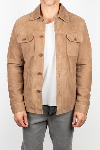 Lender camel suede jacket