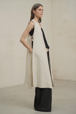 Chaleco Mireth piedra