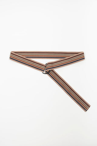Nadine elastic multi-color belt with double ring