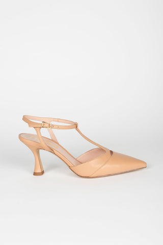 Sapatos Golia slingback bege