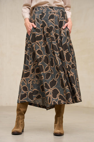 Saia Uris com estampado floral