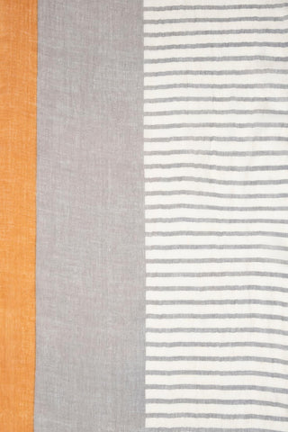 PAÑUELO ELISA RAYAS GRIS/AMARILLO