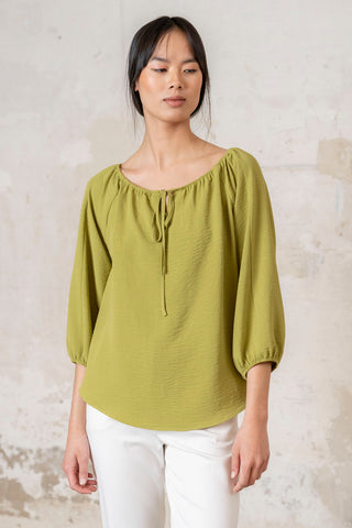 TOP GOMA ESCOTE VERDE