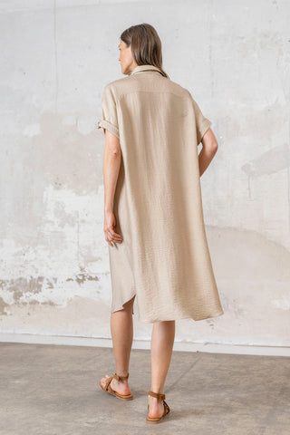 VESTIDO CAMISERO BEIGE