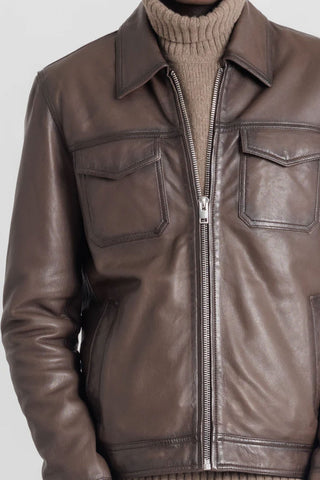 CAZADORA  SERGE PARIENTE CAMEL