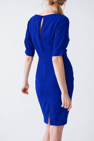 Vestido Ros azul-royal