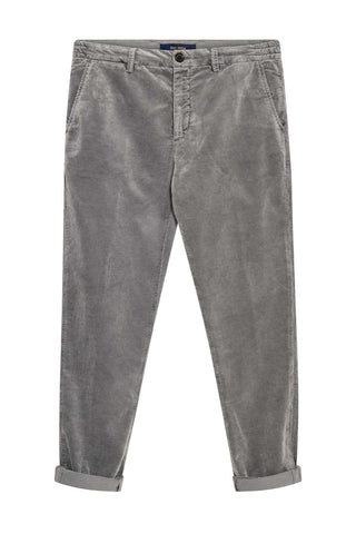 Mos Mosh Tovel Light Grey Corduroy Trousers
