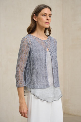 Chaqueta Arelis gris azulado