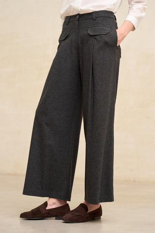 Lendo melange charcoal gray pants