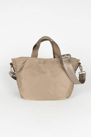 Lyra Mini khaki nylon bag