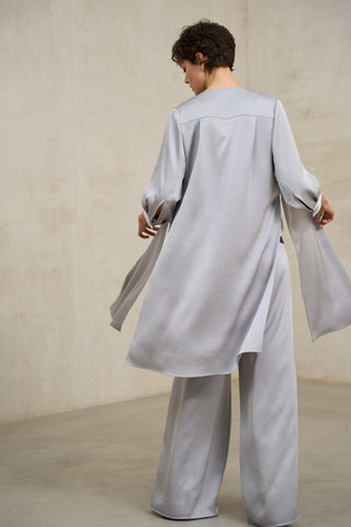 Náyade Blue-Grey Long Blazer