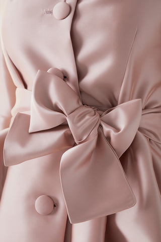 Vestido gabardina Odelia rosa palo