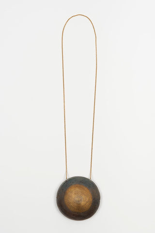 Niara gold and gunmetal necklace