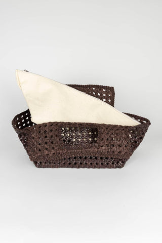 Saelis brown leather bag