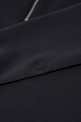 Mos Mosh Silar navy knitted polo shirt