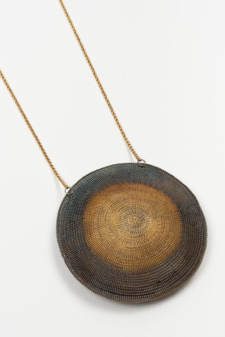 Niara gold and gunmetal necklace
