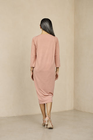 Vestido Huertel Rosa Empoeirado