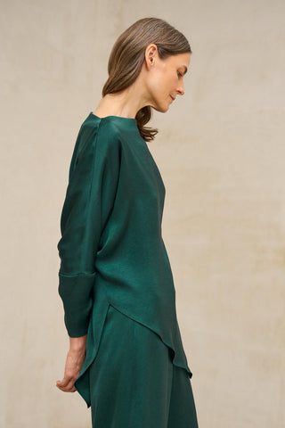 Blusa Leia verde esmeralda