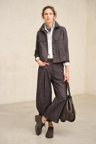 Cazadora Noa denim marrón