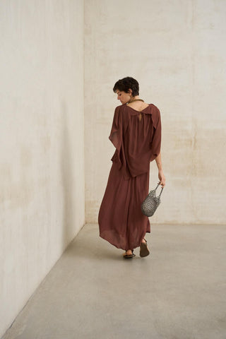 Falda Nareia terracota