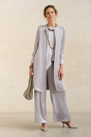 Náyade Blue-Grey Long Blazer