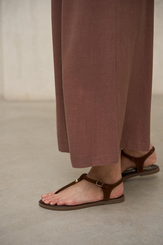 Narel terracotta trousers
