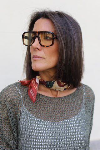 Óculos de Sol Komono Falcon Havana Limão