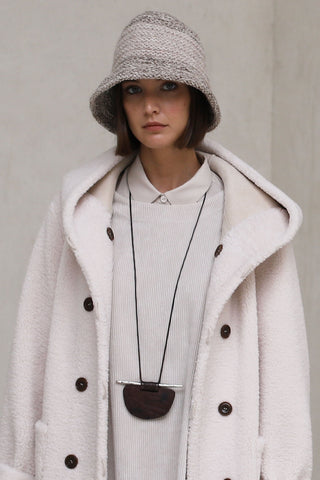 Collar Eclipse madera y plata
